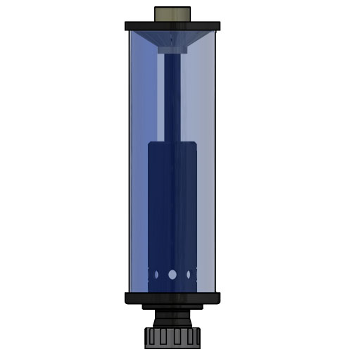 CO2 Absorber Typ SDA160-UE mit PVC Überwurfmutter DN 50, d 63 mm