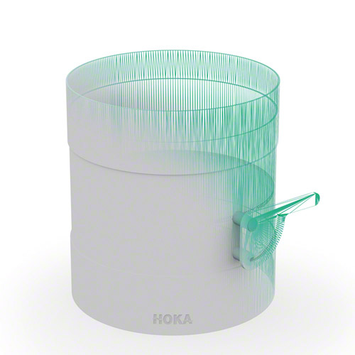 PE  Absperrklappe mit Hand- Feststellhebel, beidseitig mit Muffe und umlaufender  Lippendichtung