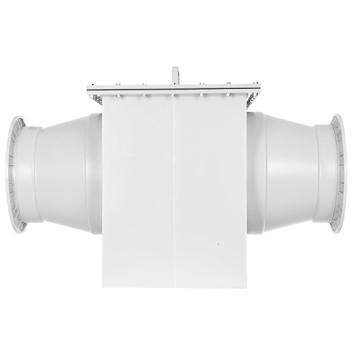 Tropfenabscheider aus PVDF - Einschub seitlich ziehbar, Baureihe TA 125-2-Z, ohne Sprüheinheit